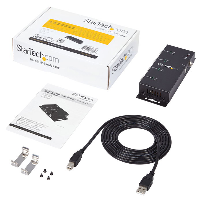 StarTech.com Concentrador Adaptador USB a Serie RS232 DB9 4 Puertos (ICUSB2324I) StarTech.com Concentrador Adaptador USB a Serie RS232 DB9 4 Puertos (ICUSB2324I)