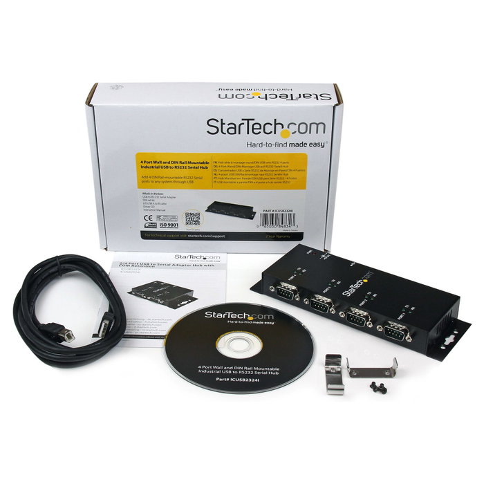 StarTech.com Concentrador Adaptador USB a Serie RS232 DB9 4 Puertos (ICUSB2324I) StarTech.com Concentrador Adaptador USB a Serie RS232 DB9 4 Puertos (ICUSB2324I)
