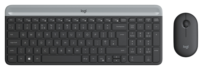 Logitech MK470 Slim Combo Teclado y Ratón Inalámbrico Grafito QWERTY Español Logitech MK470 Slim Combo Teclado y Ratón Inalámbrico Grafito QWERTY Español