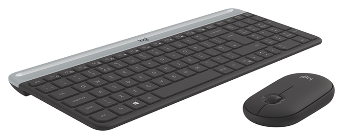 Logitech MK470 Slim Combo Teclado y Ratón Inalámbrico Grafito QWERTY Español Logitech MK470 Slim Combo Teclado y Ratón Inalámbrico Grafito QWERTY Español