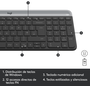 Logitech MK470 Slim Combo Teclado y Ratón Inalámbrico Grafito QWERTY Español