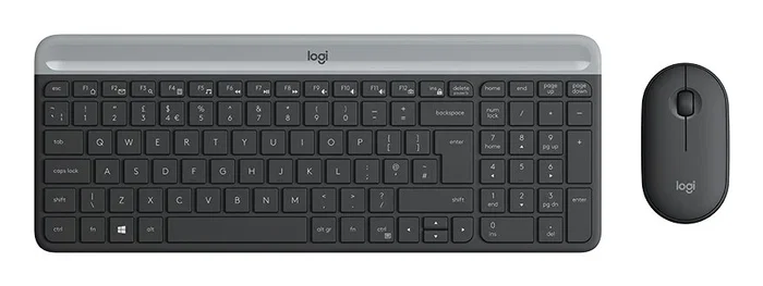 Logitech Slim MK470 Combo Inalámbrico Grafito con Teclado Español Logitech Slim MK470 Combo Inalámbrico Grafito con Teclado Español
