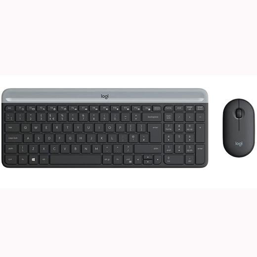 Logitech MK470 Slim Combo Teclado y Ratón Inalámbrico Grafito QWERTY Español Logitech MK470 Slim Combo Teclado y Ratón Inalámbrico Grafito QWERTY Español