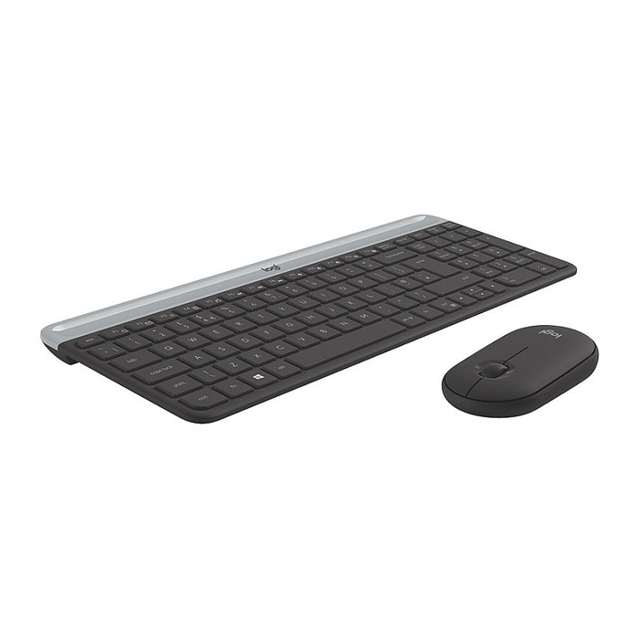 Logitech MK470 Slim Combo Teclado y Ratón Inalámbrico Grafito QWERTY Español Logitech MK470 Slim Combo Teclado y Ratón Inalámbrico Grafito QWERTY Español