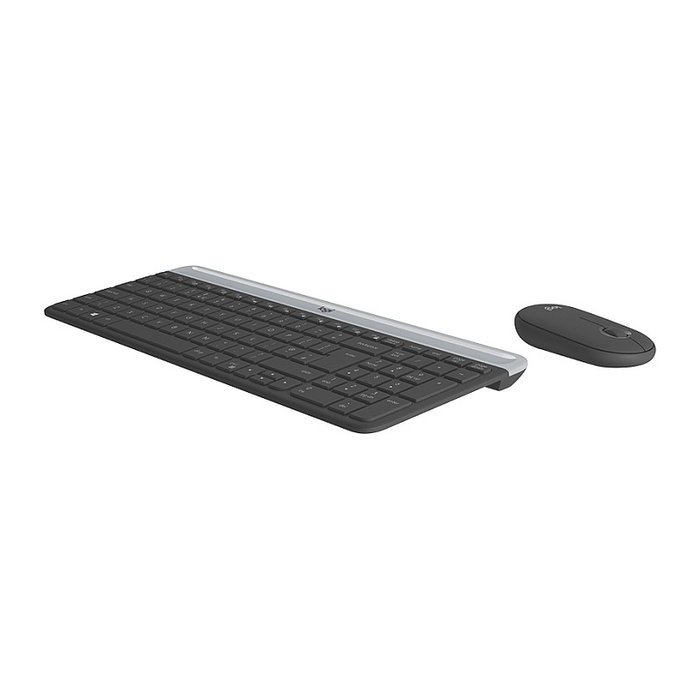 Logitech MK470 Slim Combo Teclado y Ratón Inalámbrico Grafito QWERTY Español Logitech MK470 Slim Combo Teclado y Ratón Inalámbrico Grafito QWERTY Español