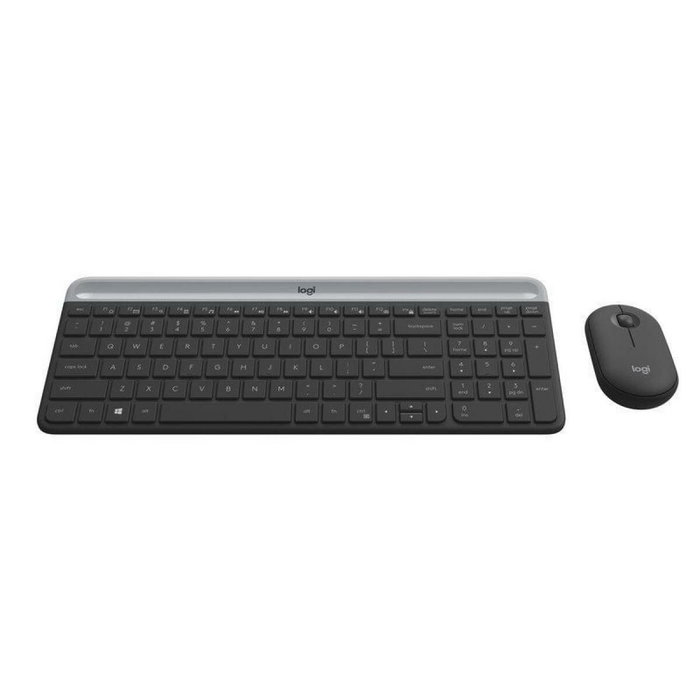 Logitech MK470 Slim Combo Teclado y Ratón Inalámbrico Grafito QWERTY Español Logitech MK470 Slim Combo Teclado y Ratón Inalámbrico Grafito QWERTY Español