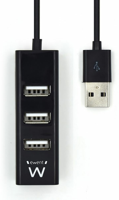 Ewent Hub EW1123 con 4 puertos USB 2.0 Negro Ewent Hub EW1123 con 4 puertos USB 2.0 Negro