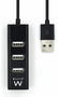 Ewent Hub EW1123 con 4 puertos USB 2.0 Negro