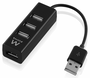 Ewent Hub EW1123 con 4 puertos USB 2.0 Negro