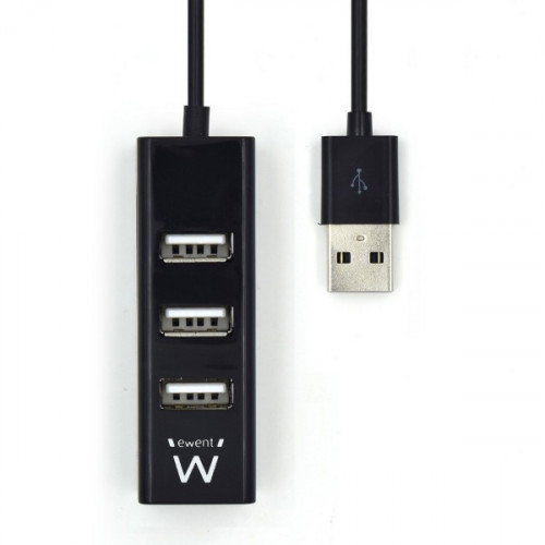 Ewent Hub EW1123 con 4 puertos USB 2.0 Negro Ewent Hub EW1123 con 4 puertos USB 2.0 Negro