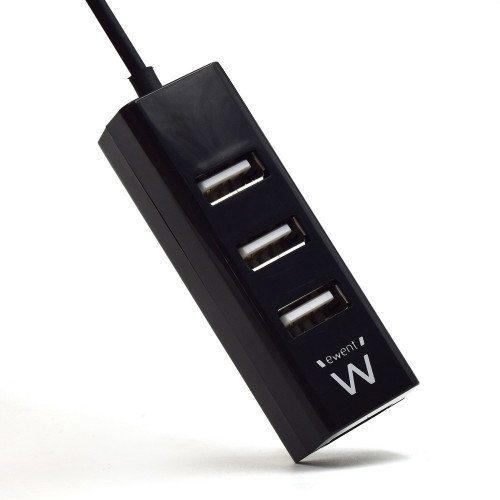 Ewent Hub EW1123 con 4 puertos USB 2.0 Negro Ewent Hub EW1123 con 4 puertos USB 2.0 Negro