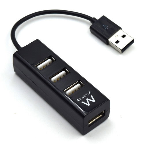 Ewent Hub EW1123 con 4 puertos USB 2.0 Negro Ewent Hub EW1123 con 4 puertos USB 2.0 Negro