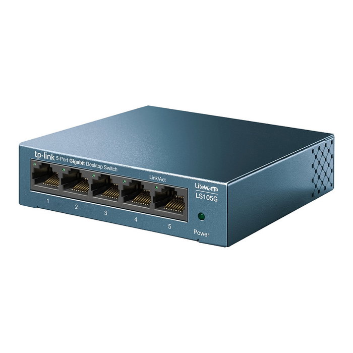 TP-Link LS105G Switch Gigabit Ethernet 5 Puertos Azul TP-Link LS105G Switch Gigabit Ethernet 5 Puertos Azul