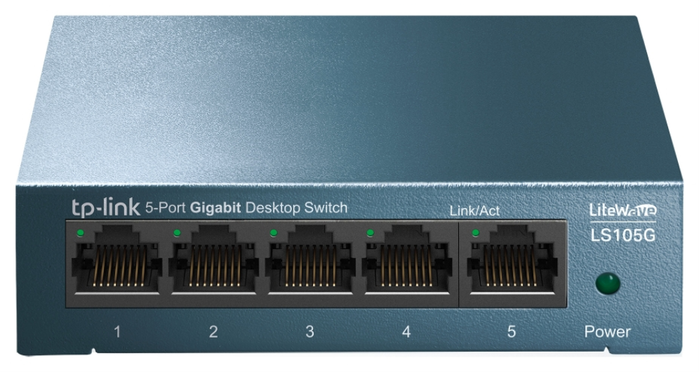 TP-Link LS105G Switch Gigabit Ethernet 5 Puertos Azul TP-Link LS105G Switch Gigabit Ethernet 5 Puertos Azul