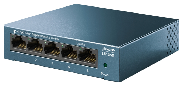 TP-Link LS105G Switch Gigabit Ethernet 5 Puertos Azul TP-Link LS105G Switch Gigabit Ethernet 5 Puertos Azul
