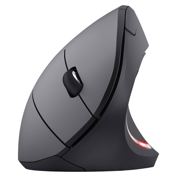 Trust Verto Ratón Ergonómico Vertical Inalámbrico Negro