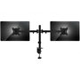 Equip Soporte de Monitor de Dos Brazos para Mesa, Ajuste de Altura, Montaje VESA