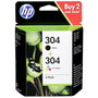 HP Multipack de 2 cartuchos de tinta Original 304 Negro y Tricolor 3JB05AE