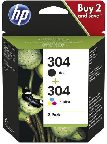 HP 304 Multipack Negro y Tricolor Original (3JB05AE) HP 304 Multipack Negro y Tricolor Original (3JB05AE)