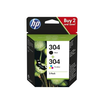 HP 304 Multipack Negro y Tricolor Original (3JB05AE)