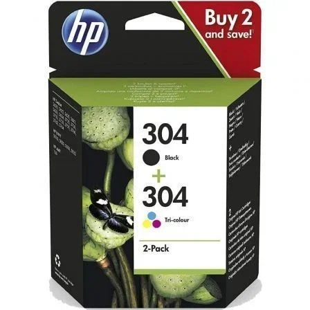 HP 304 Multipack Negro y Tricolor Original (3JB05AE) HP 304 Multipack Negro y Tricolor Original (3JB05AE)