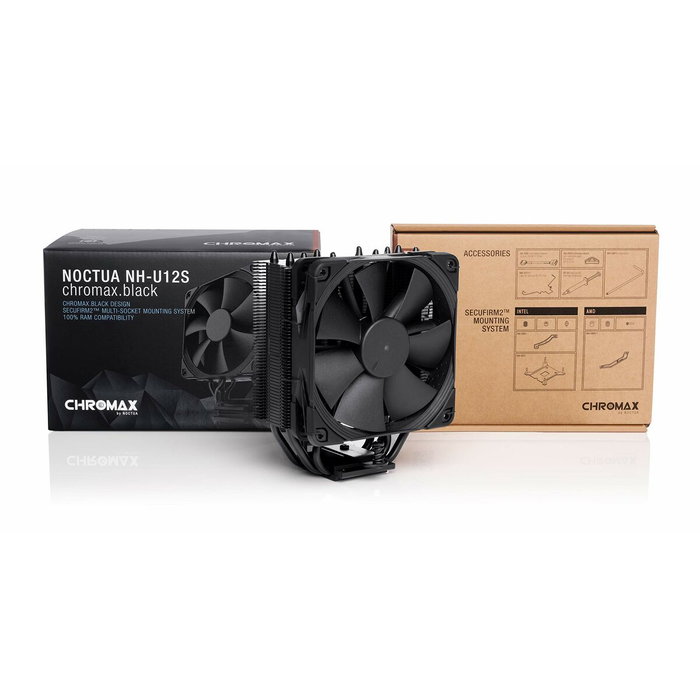 Noctua NH-U12S chromax.black Disipador de CPU 12 cm Negro