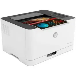 HP Color Laser 150NW - Impresora láser color compacta con Wi-Fi, LAN, funciones 4 en 1 (Imprimir, Copiar, Escanear, Fax) y pantalla LED