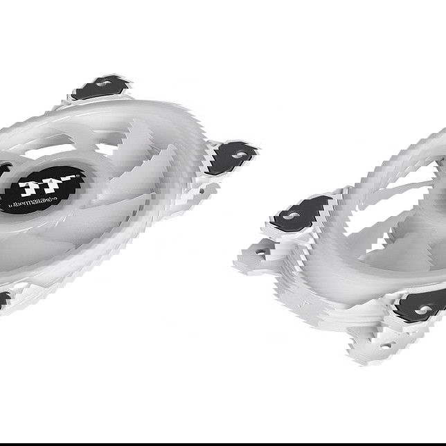 Thermaltake Riing Quad 12 RGB Ventilador para Radiador TT Premium Edition, Pack de 3, Blanco, 120mm