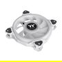Thermaltake Riing Quad 12 RGB Ventilador para Radiador TT Premium Edition, Pack de 3, Blanco, 120mm