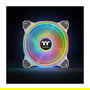 Thermaltake Riing Quad 12 RGB Ventilador para Radiador TT Premium Edition, Pack de 3, Blanco, 120mm