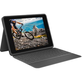 Logitech Funda con Teclado Rugged Folio Negro para iPad (7ª generación) con Smart Connector y Protección Total