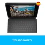 Logitech Rugged Folio 920-009317 Funda con Teclado para iPad 7ª, 8ª y 9ª Generación, Teclado QWERTY Español a Prueba de Salpicaduras, Smart Connector, Color Grafito