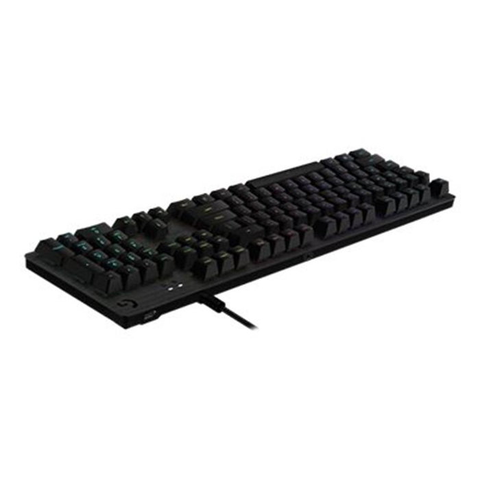 Logitech G512 Teclado Mecánico Gaming USB QWERTY Español con Interruptores GX Brown, Retroiluminación RGB y Concentrador USB