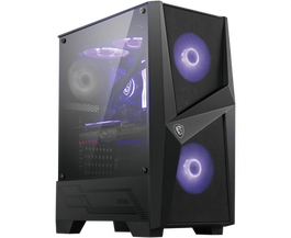 MSI MAG FORGE 100M Caja de PC Midi Tower Negra con Iluminación RGB y 2x USB 3.2