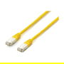EQUIP 605662 Cable Patch Cat6A S/FTP 3m Amarillo LSZH con 2xRJ45 Macho a Macho, Conectores Moldeados y Chapado en Oro, 10GBase-T, 500MHz, PoE+, PoE++