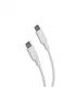Muvit MCUSC0008 Cable USB Tipo-C Macho a USB Tipo-C Macho 1.2m, Carga Rápida 60W 3A y Datos, Blanco, 100% Reciclable, USB 2.0
