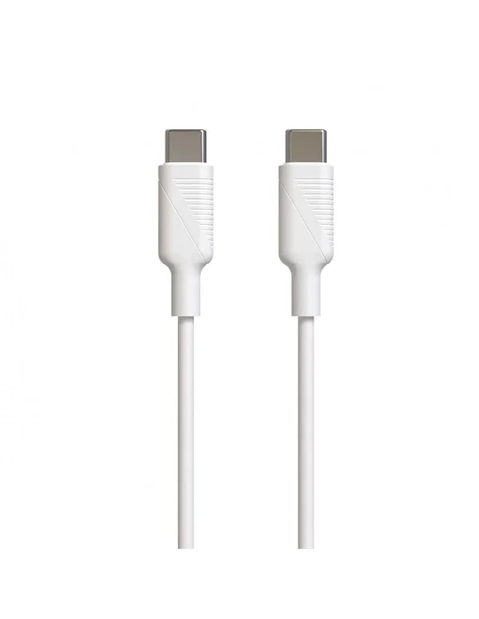 Muvit Cable USB 2.0 Tipo-C a Tipo-C MCUSC0008 1.2m Blanco
