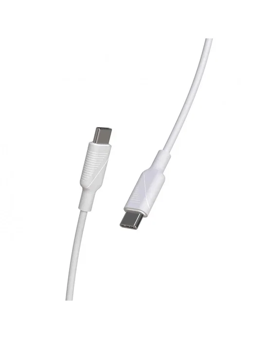 Muvit Cable USB 2.0 Tipo-C a Tipo-C MCUSC0008 1.2m Blanco
