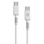Muvit Cable USB 2.0 Tipo-C Macho a Tipo-C 60W 1.2m Blanco - Carga Rápida