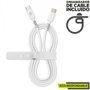 Muvit Cable USB 2.0 Tipo-C Macho a Tipo-C 60W 1.2m Blanco - Carga Rápida