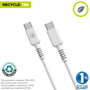 Muvit Cable USB 2.0 Tipo-C a Tipo-C MCUSC0008 1.2m Blanco