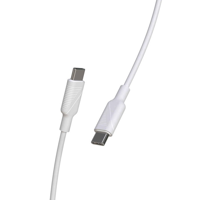Muvit Cable USB 2.0 Tipo-C a Tipo-C MCUSC0008 1.2m Blanco