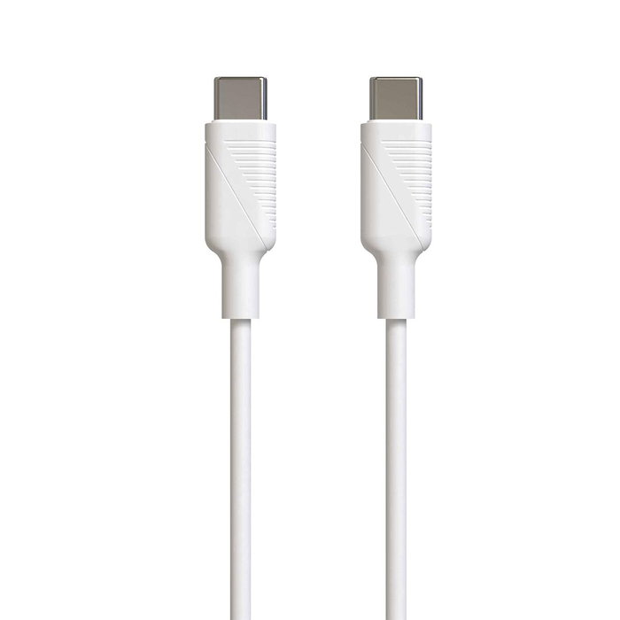 Muvit Cable USB 2.0 Tipo-C a Tipo-C MCUSC0008 1.2m Blanco
