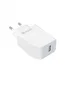 Muvit Cargador de Pared MCACC0002 12W/2.4A con 1 Puerto USB Blanco - 100% Reciclable, For Change, Clavija Europea, 100-240V, para Cargador Móvil Universal