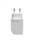 Muvit Cargador de Pared MCACC0002 12W/2.4A con 1 Puerto USB Blanco - 100% Reciclable, For Change, Clavija Europea, 100-240V, para Cargador Móvil Universal