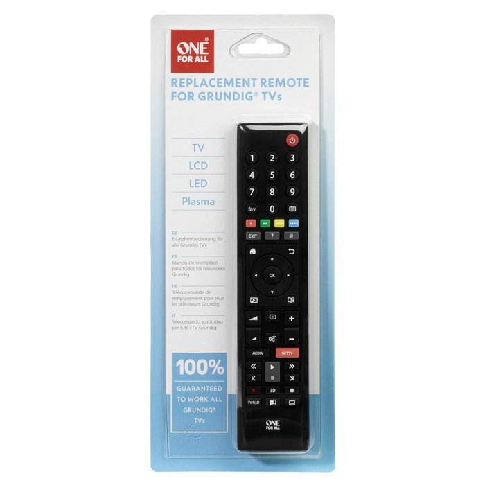 OneforAll Control remoto de repuesto URC 1915 para Grundig, Negro OneforAll Control remoto de repuesto URC 1915 para Grundig, Negro