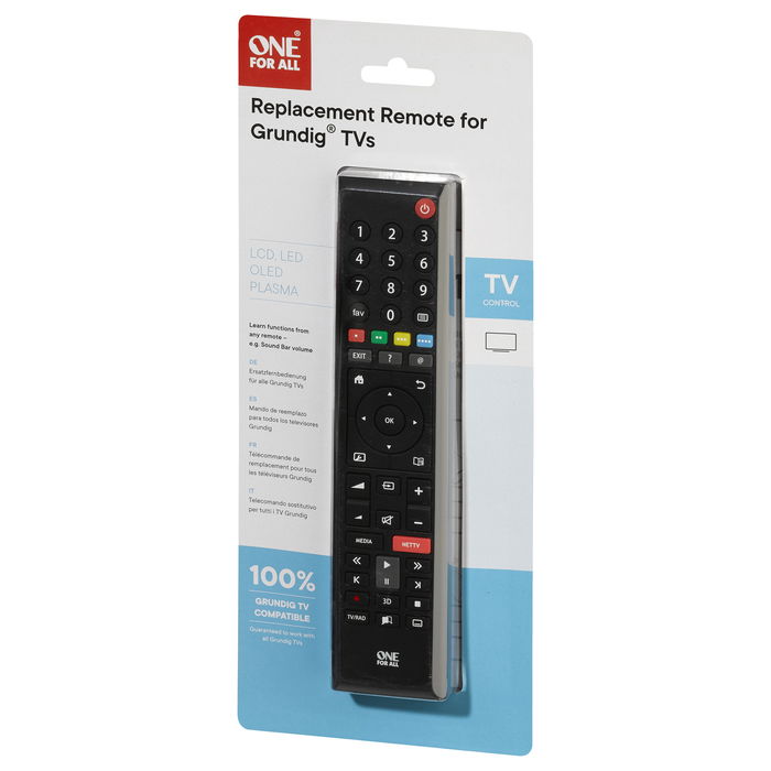 One for All Grundig TV Ersatzfernbedienung (schwarz)