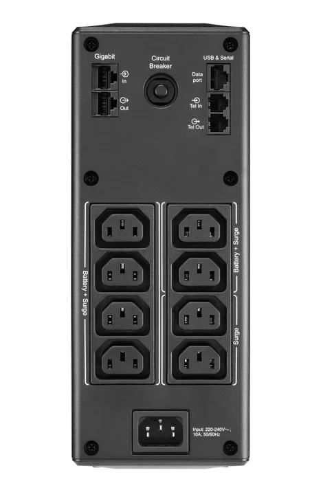 APC BR1300MI Sistema de alimentación ininterrumpida (UPS) Línea interactiva 1,3 kVA 780 W 8 salidas AC APC BR1300MI Sistema de alimentación ininterrumpida (UPS) Línea interactiva 1,3 kVA 780 W 8 salidas AC