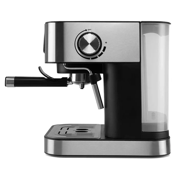 Orbegozo EX 6000 Cafetera Espresso Manual 1050W 20 Bares 1.5L, con Vaporizador y Bandeja Calientatazas, para Café Molido y Monodosis, Panel Táctil, Negro y Acero Inoxidable