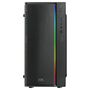 Mars gaming Caja Ordenador MCM Negra Micro ATX/Mini-ITX con Ventana Lateral y RGB Control